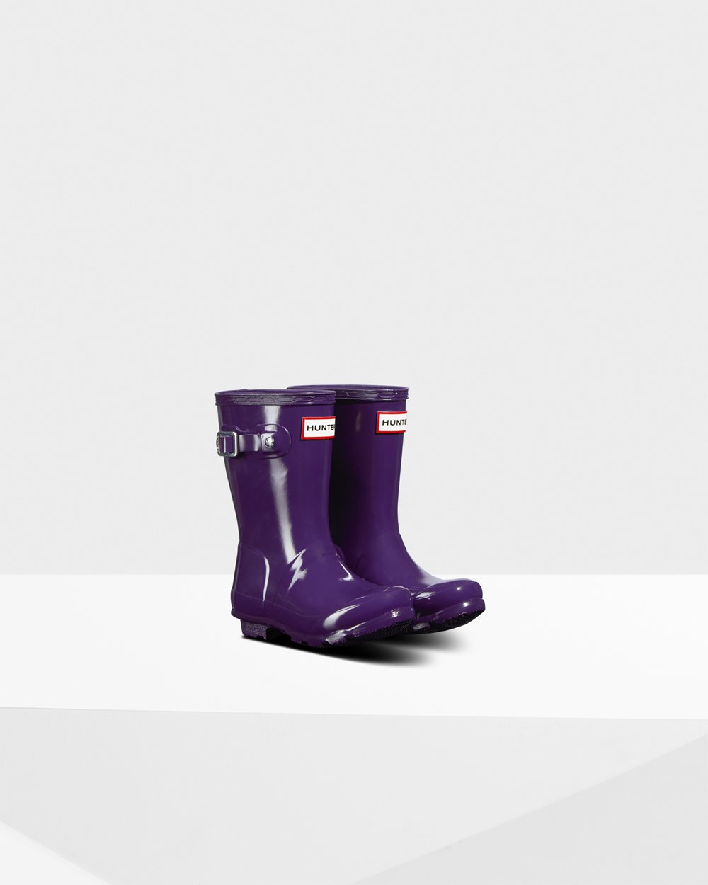 Kids Hunter Rain Boots Blue Purple - Original Little Gloss - 5620184-GI